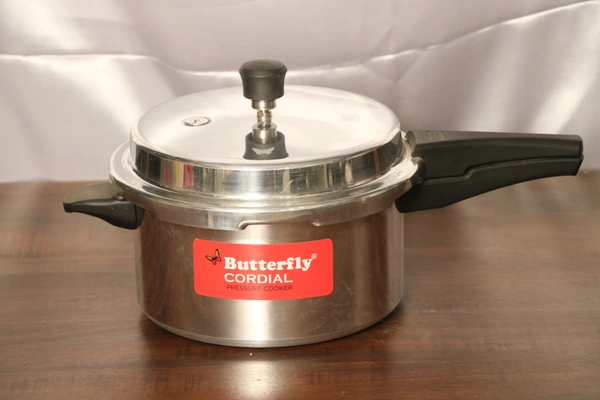 Butterfly Cordial 5 Litre Pressure Cooker  - Free, Silver