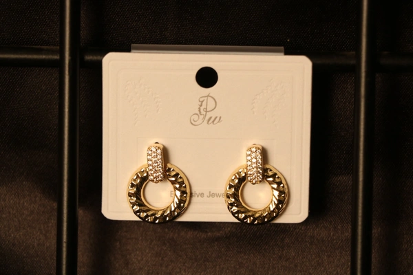 Imitation Jewellery Earrings  - Free Size, Silver & Golden