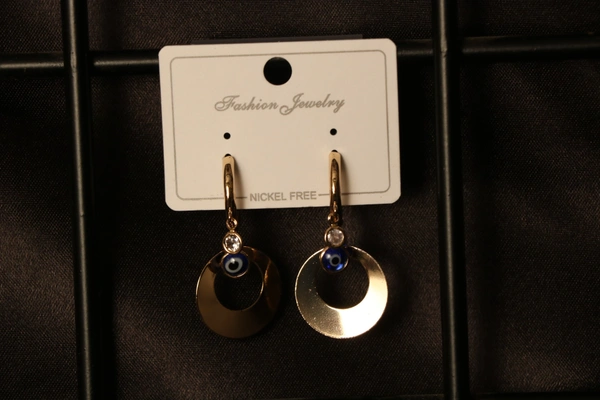 Imitation Jewellery Earrings  - Free Size, Silver & Golden