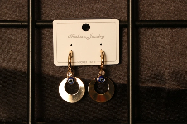 Imitation Jewellery Earrings  - Free Size, Silver & Golden