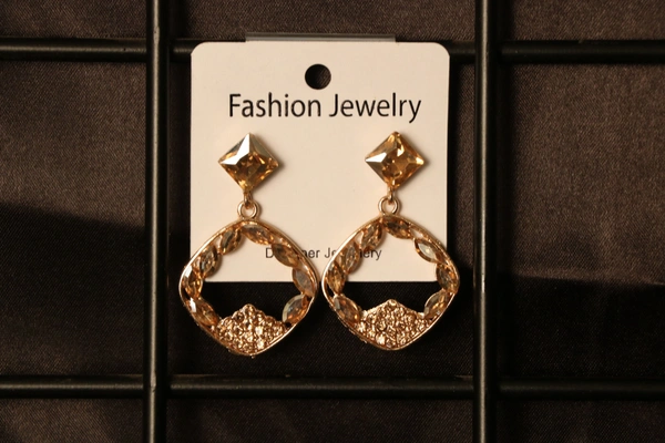 Imitation Jewellery Earrings  - Free Size, Silver & Golden