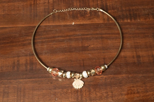 CHOKER - FREE SIZE, GOLDEN
