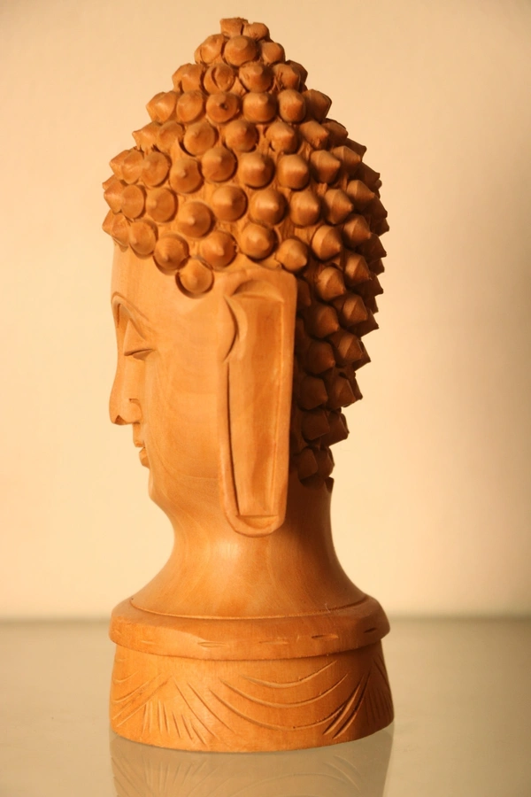 Wooden Gautam Bhudh  - Medium