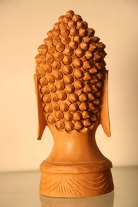 Wooden Gautam Bhudh  - Medium