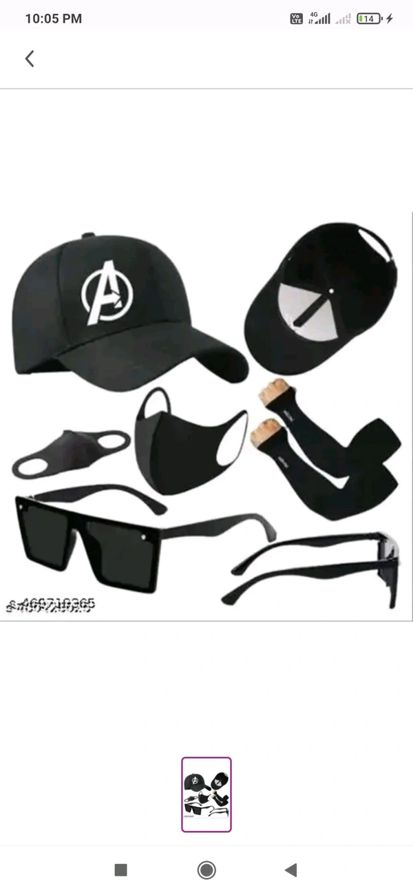 Cap Combo Offer - Black, Free