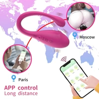 Portable Wireless Remote Control Couple Vibrator IPX6 Waterproof and USB Power Made With Softest Silicone - m, Red