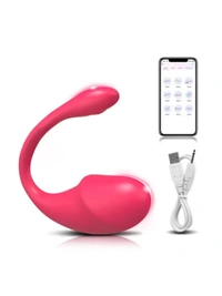  APP Remote Control USB Mini Vibrator 1&2&3 9 Frequency Adult Sex Toy for Women - Purple