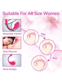  APP Remote Control USB Mini Vibrator 1&2&3 9 Frequency Adult Sex Toy for Women - Purple