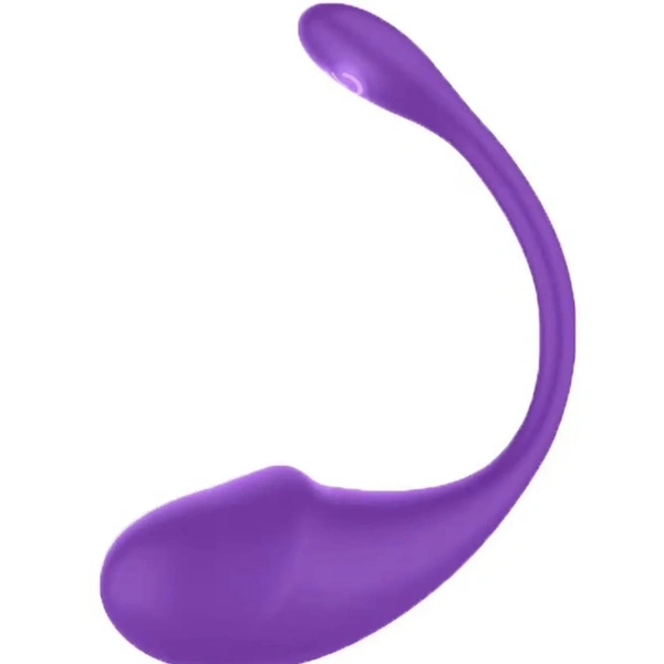  APP Remote Control USB Mini Vibrator 1&2&3 9 Frequency Adult Sex Toy for Women - Purple
