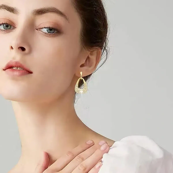 Bell Earrings Party Earrings For Women Dangle Earrings For Women Gold For Women And Girls Less - free size, gold