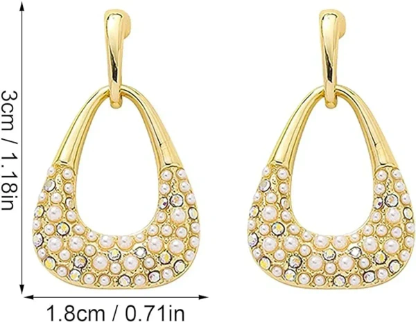 Bell Earrings Party Earrings For Women Dangle Earrings For Women Gold For Women And Girls Less - free size, gold