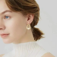Bell Earrings Party Earrings For Women Dangle Earrings For Women Gold For Women And Girls Less - free size, gold