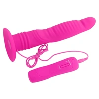 Medical Silicone Adult Toys Massage Vibrator Sex Toy Vibrating Dildo for Woman - 8 inch, Purple