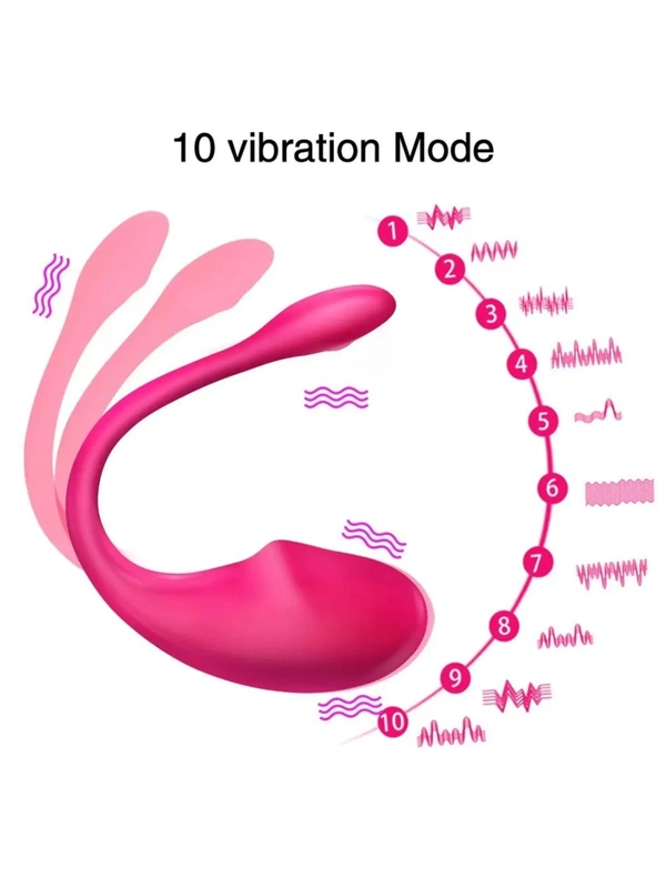  APP Remote Control USB Mini Vibrator 1&2&3 9 Frequency Adult Sex Toy for Women - Purple