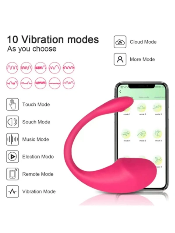  APP Remote Control USB Mini Vibrator 1&2&3 9 Frequency Adult Sex Toy for Women - Purple