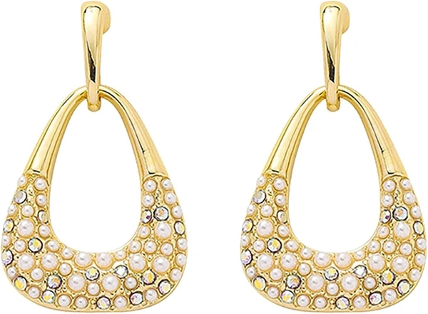 Bell Earrings Party Earrings For Women Dangle Earrings For Women Gold For Women And Girls Less - free size, gold