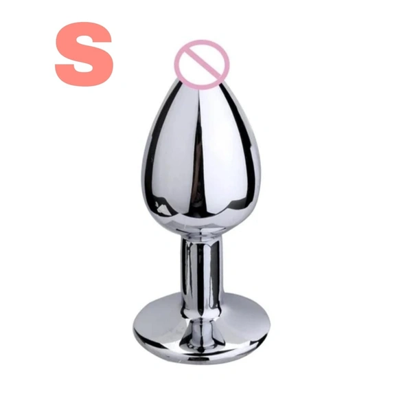 ANAL BUTT PLUG S SIZE - SMALL, STAINLESS STEEL