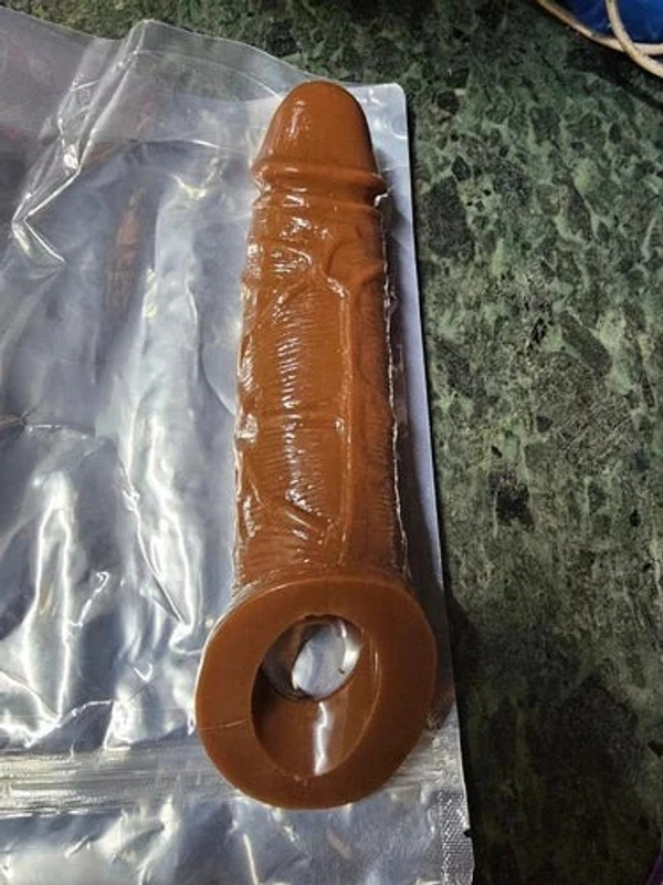 Dragon Condom with Realistic Texture Reusable Man 9 Inch Condom Realistic Dildos from Condom - chocolate, 9 Inch