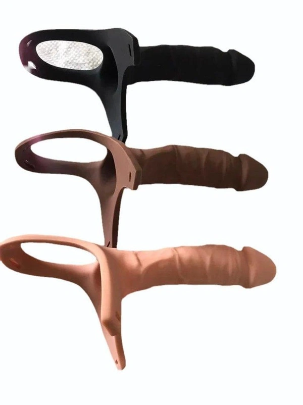 9 INCH Premium Belt Silicone Condom Wasable Reusable Belt Man & Woman - 9 inch, skin