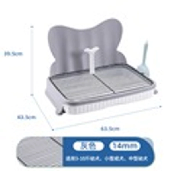 CAT LITTER BOX - 63.5*43.5*39.5, Grey, 0.028