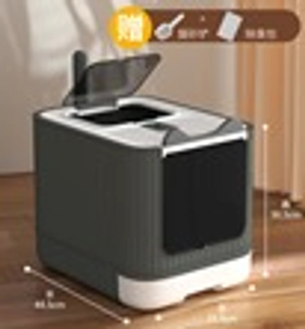 CAT LITTER BOX - 44.5*34.5*36.5, white, 0.018