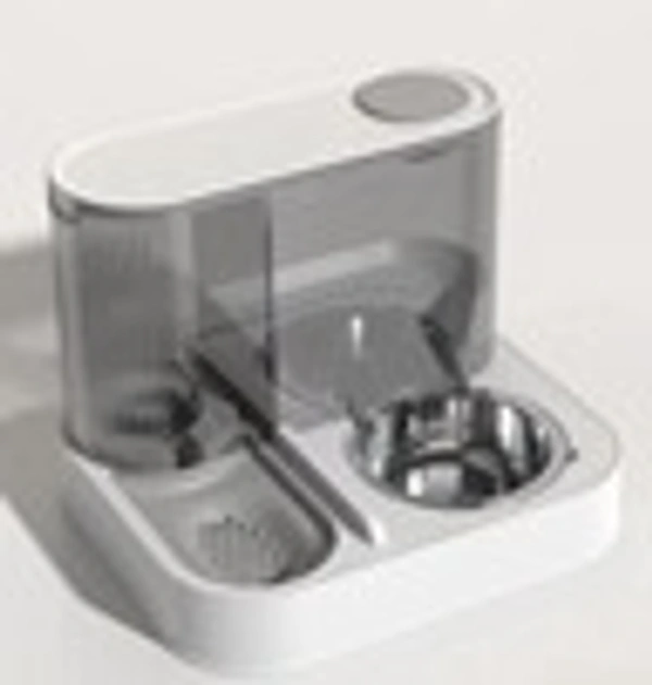 Drinking water feeder - 30*25.5*23, Grey(without steel bowl), 0.018