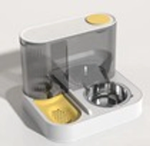 Drinking water feeder - 30*25.5*23, Yellow(without steel bowl), 0.018