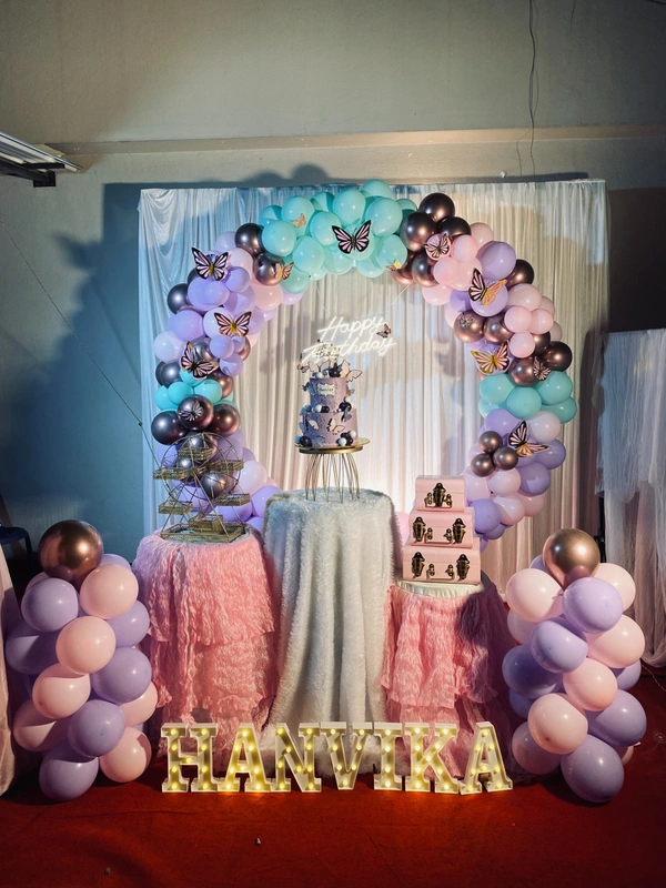 butterfly theme ring arch 