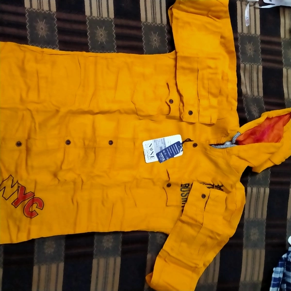 Shirt For Men  - yellow, L