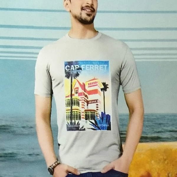 T Shirt For Men  - XL, light grey
