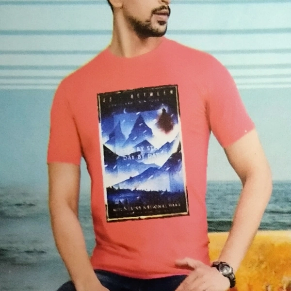 T Shirt For Men  - XL, pink