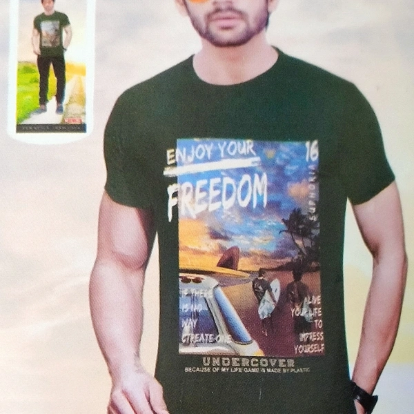 T Shirt For Men  - blue, L