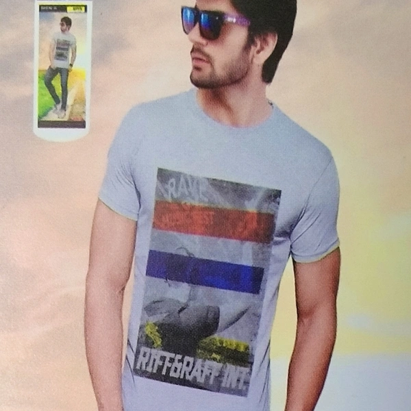 T Shirt For Men  - white, L