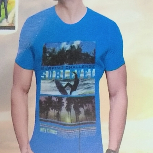 T Shirt For Men  - blue, L