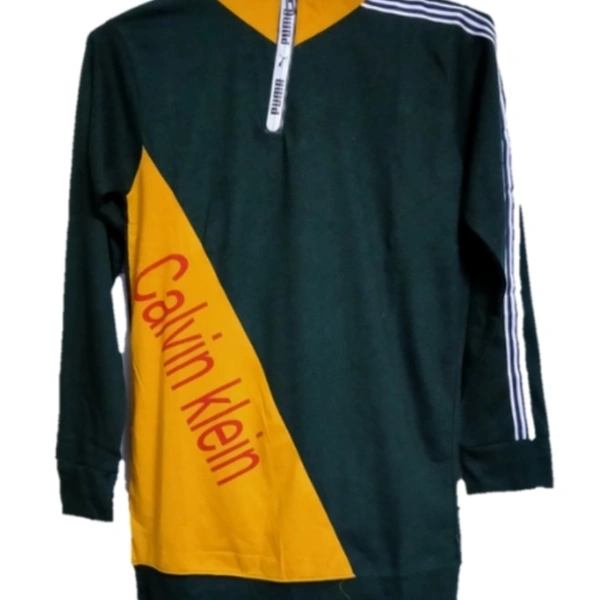 T Shirt For Men - dark green , M
