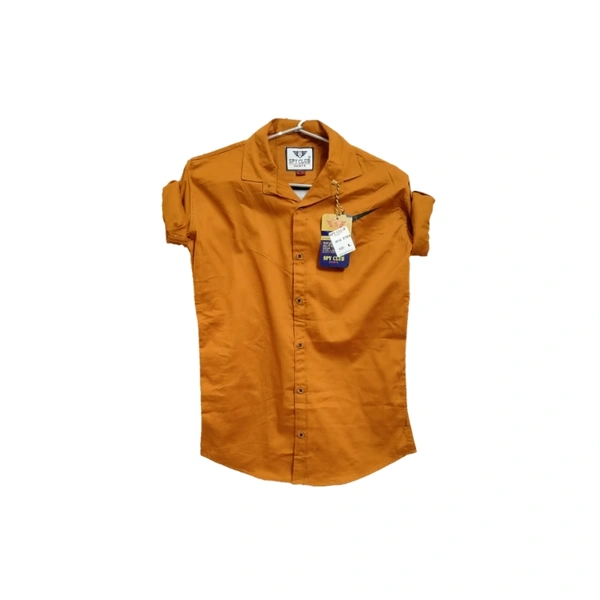 Shirt For Men  - yellow , L