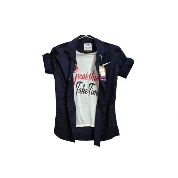 Shirt For Men  - blue, L