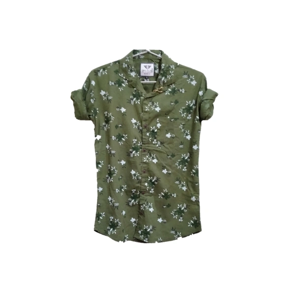 Shirt For Men  - dark green , M