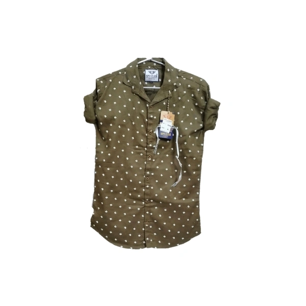 Shirt For Men - dark green, L