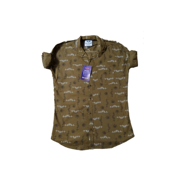 Shirt For Men  - mud colour, M