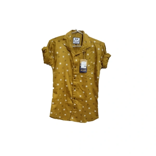 Shirt For Men  - yellow, L