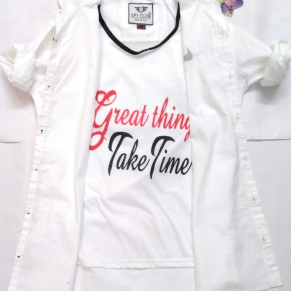 Shirt For Men  - white, M