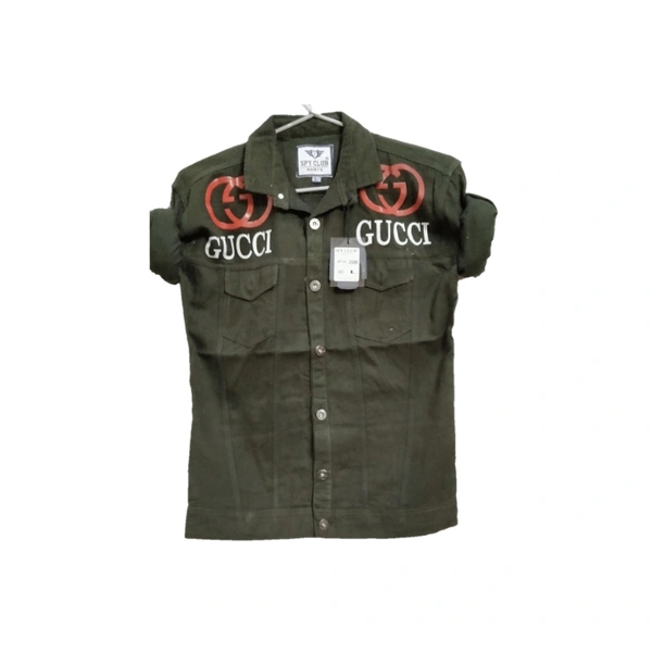Shirt For Men  - Dark green, M