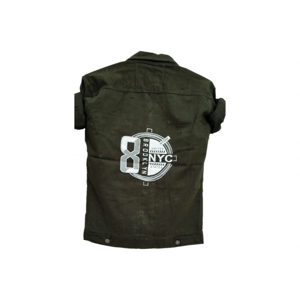 Shirt For Men  - Dark green, M