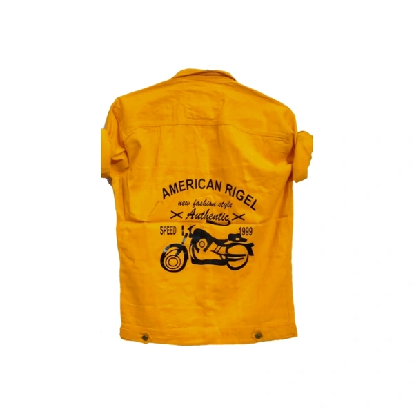 Shirt For Men  - Yellow, L