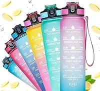 Free Delivery  Indigo Water Botel - 800ml Motivational Change Your Life Now  - Free Size