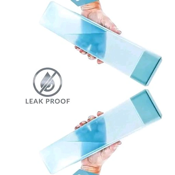 Free Delivery  Frosty Plastic Food Grade Fridge Square Watter Bottle Pack Of 6  - Free Size