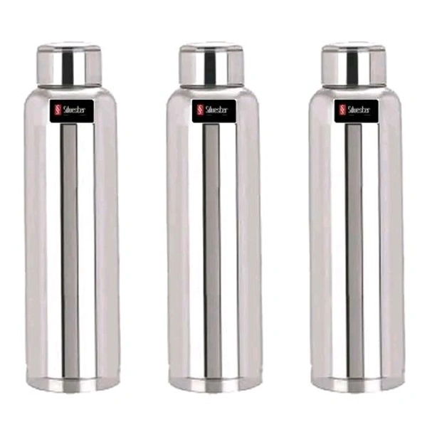 Free Delivery  1 Liter StaineLess Still Water Botle Food Grade  - Free Size