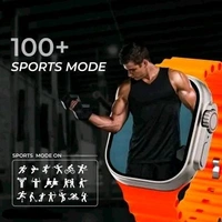 Free Delivery  T800 Smart Watch With BT-Calling And Answer  - Free Size, Flame Pea