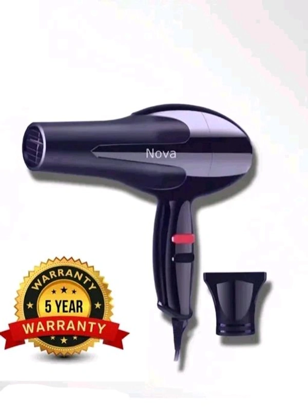 Udta Bharat Pvt Ltd India Free Delivery  Hair Dryer 1800  Watt Hair Dryer N-6130 Hot & Cold With 2 Speed - Free Size, Black